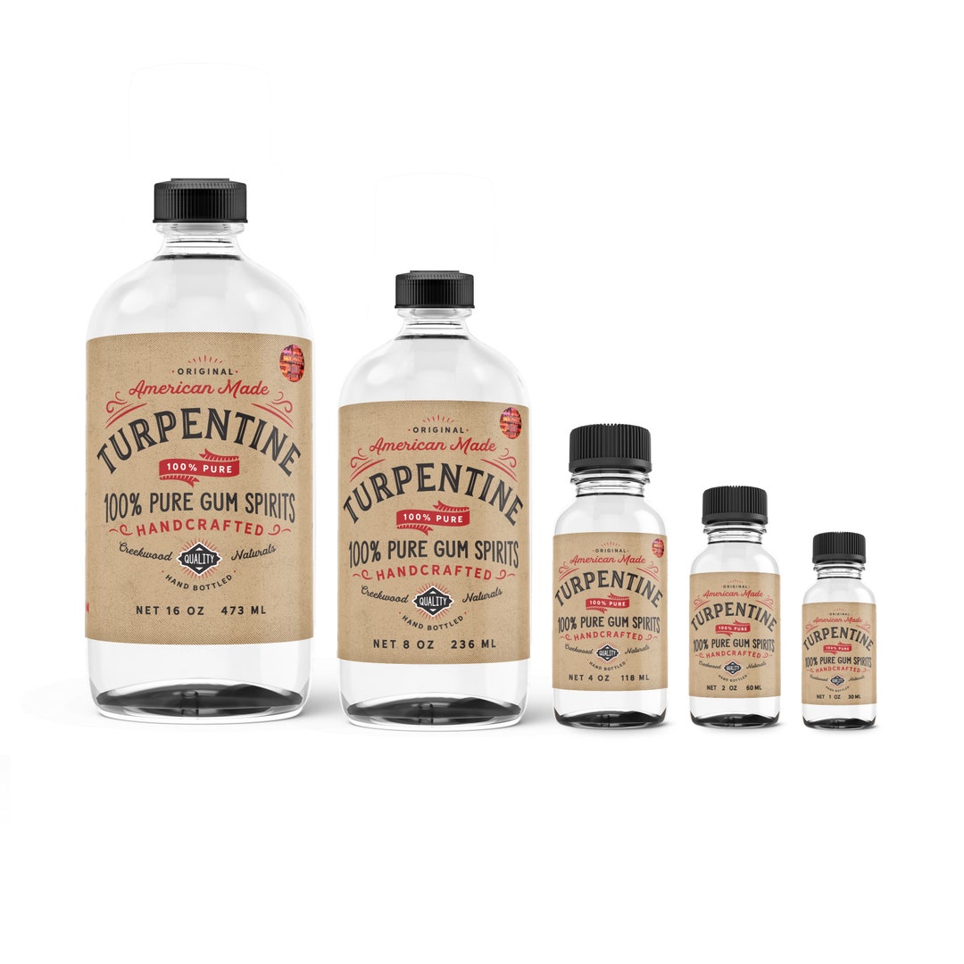Turpentine Pure Gum Spirits - For Cleaning Agent & Paint Thinner - (118ml)