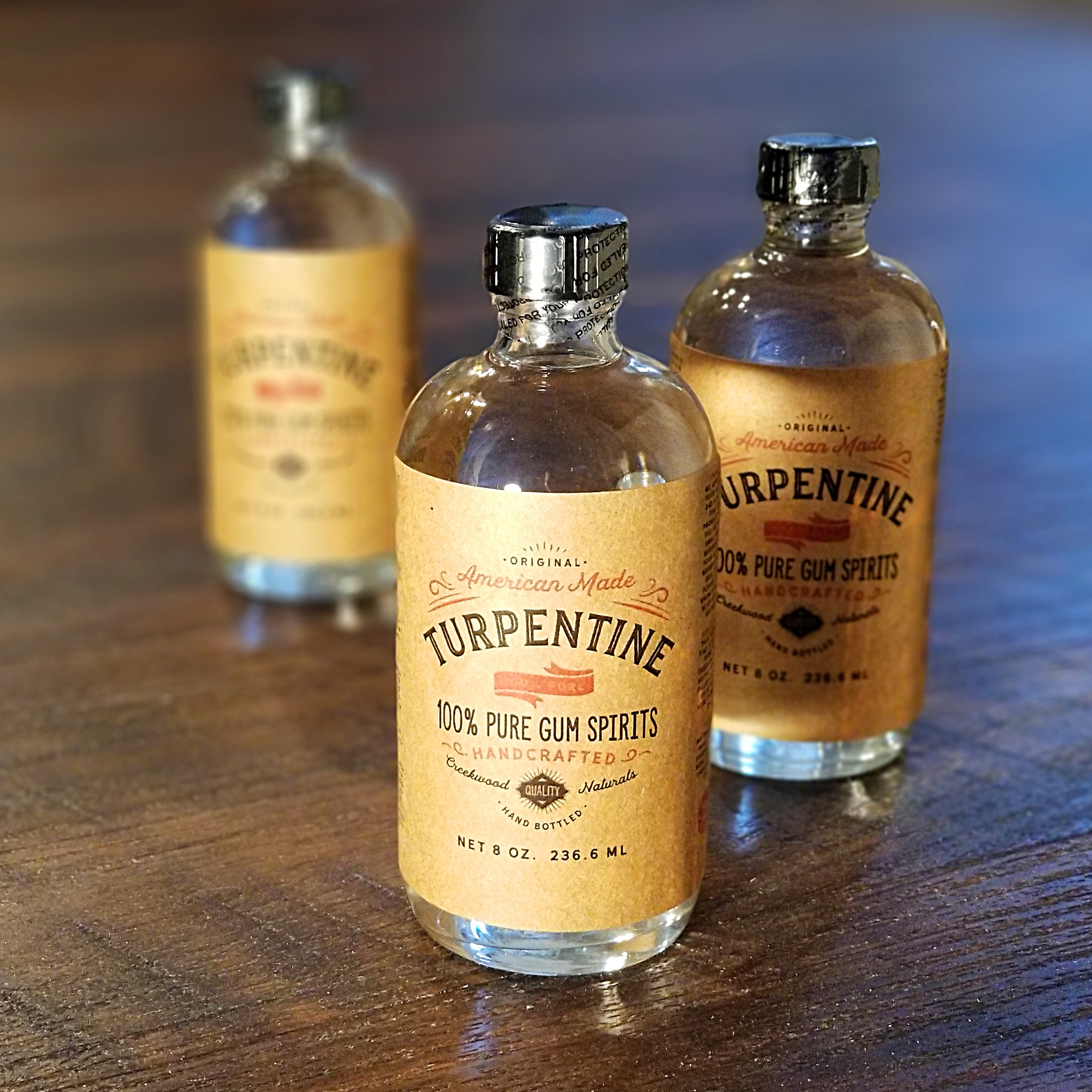 Turpentine 500 ml ( 16,9 fl. oz ) 100% Pure Gum Spirits of Turpentine Pine