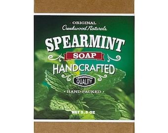 Spearmint Soap Hand Made All Natural American Fragrance Free