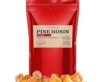 American Made Rock Pine Rosin: Pure Gum Colophony for Beeswax Wraps