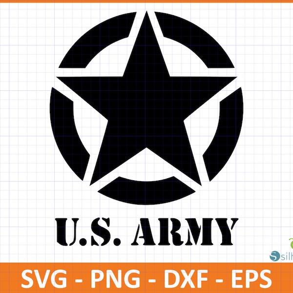 US Army Logo Sign Vectors,SvG,PnG,DxF,EpS file,Instant download,Digital download for creators,Ready for Cricut,Silhouette,Military Logo Sign
