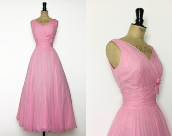 pink 50s dress