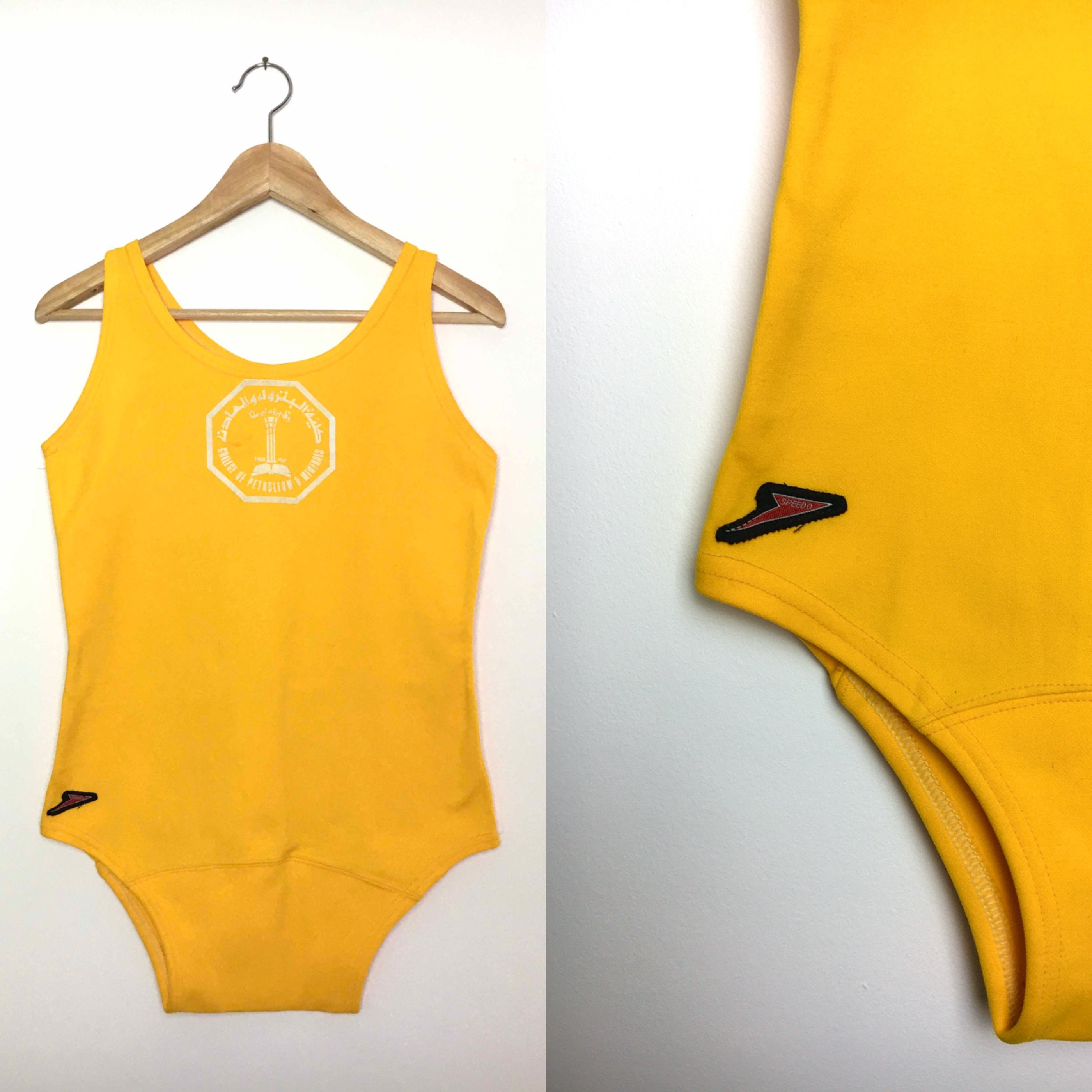 MANLY BASTOU men's yellow swimwear