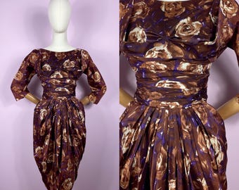 True Vintage 1950s Dress | Wiggle Cocktail Dolce & Gabbana Style