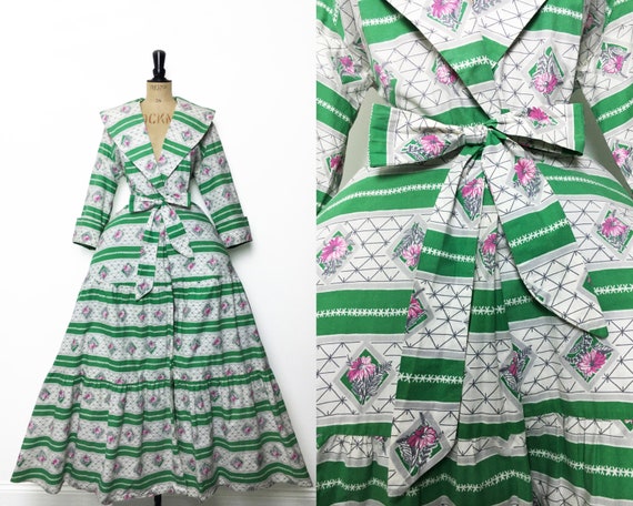 Vintage / 1950s 50s / Horrockses / Housecoat / Dre