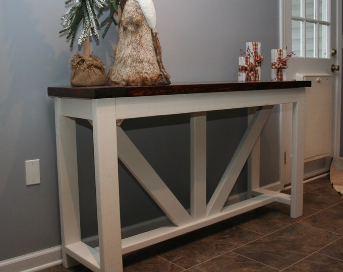 Farmhouse Entryway/console Table V Local USA Etsy