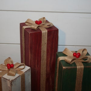 Rustic Wood Christmas Presents/décor - Etsy
