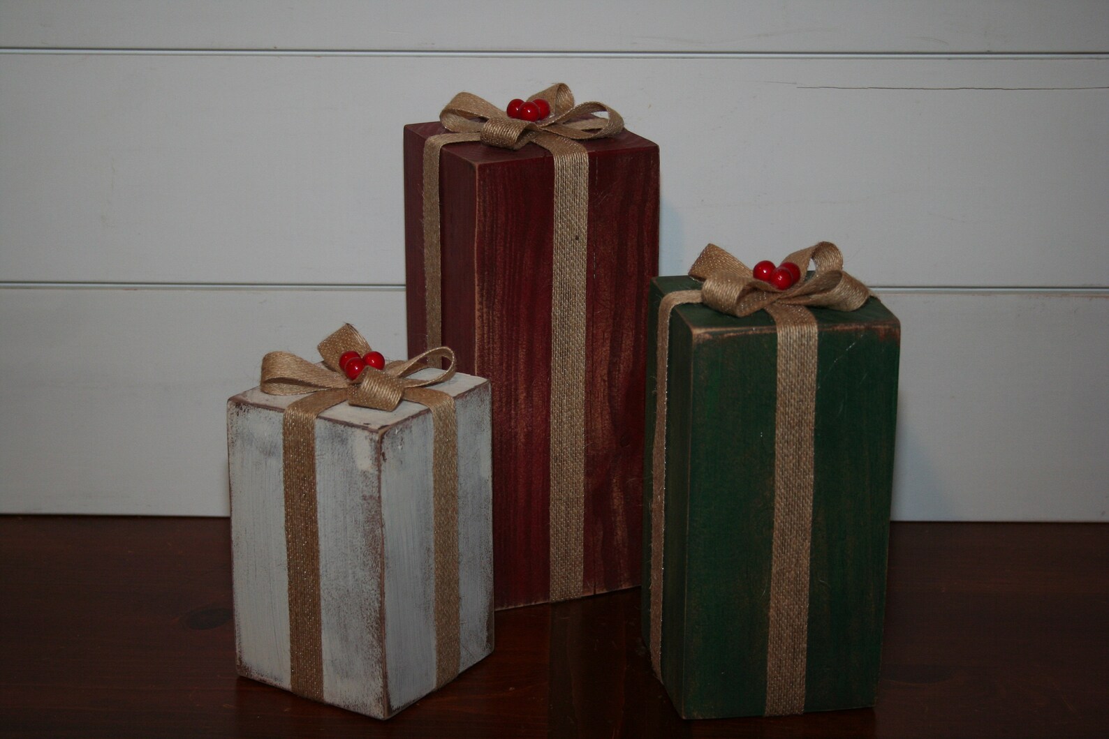 Rustic Wood Christmas Presents/décor - Etsy