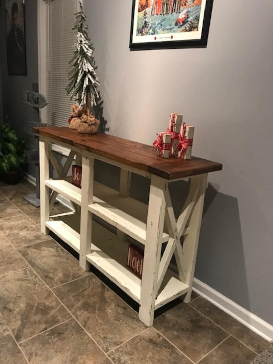 Farmhouse Entry/console X Table 36 LOCAL DELIVERIES ONLY - Etsy
