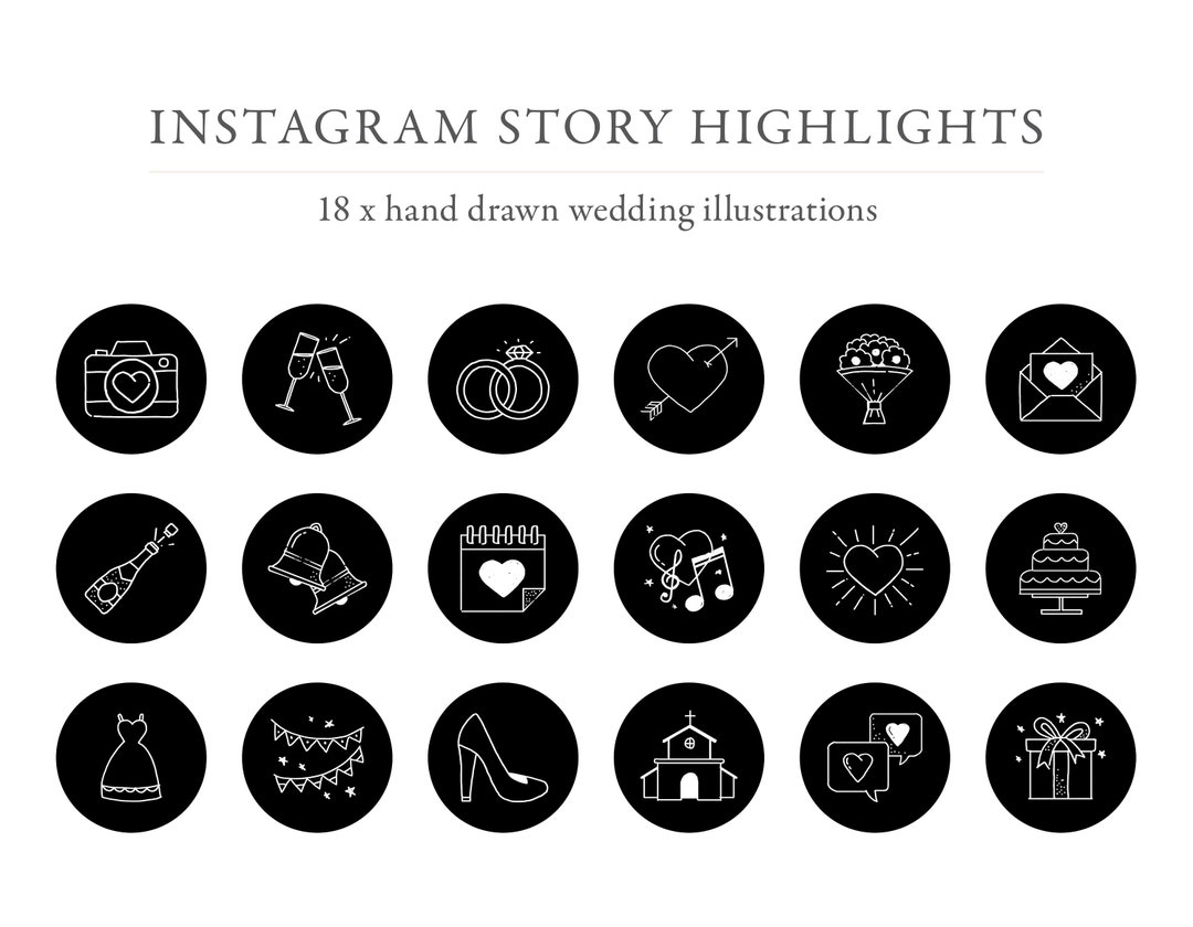 Instagram Wedding Story Highlights, Wedding Icons, Bride, Wedding ...