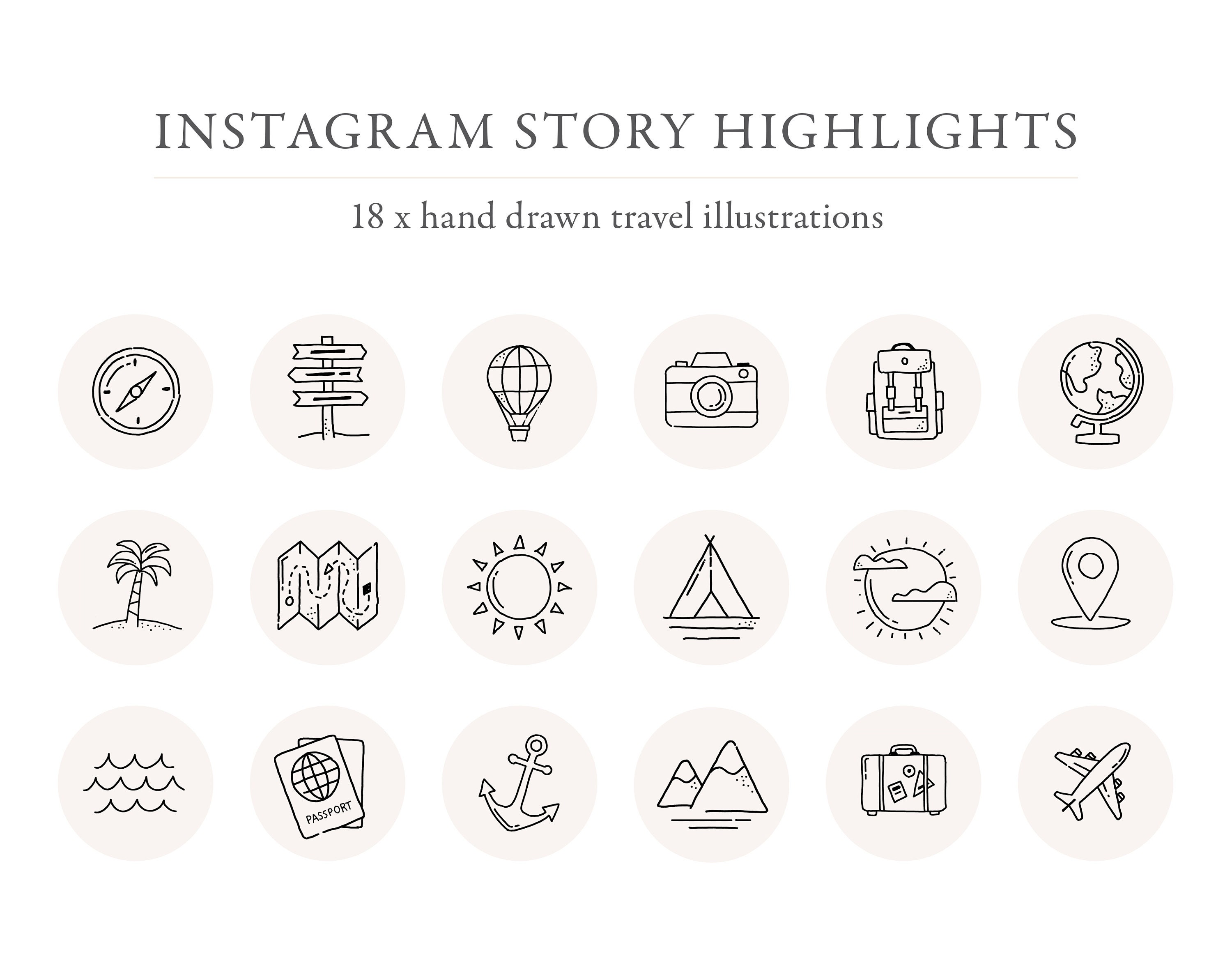 Instagram Highlight Travel Icons Stock Illustrations – 61 Instagram  Highlight Travel Icons Stock Illustrations, Vectors & Clipart - Dreamstime