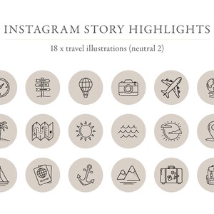 Instagram Travel Highlights Instagram Holiday Highlights - Etsy