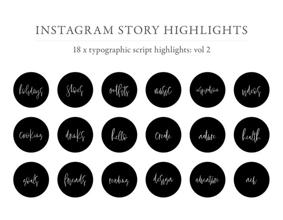 Buy Instagram Highlight Story Covers Instagram Story Covers Online in India  - Etsy