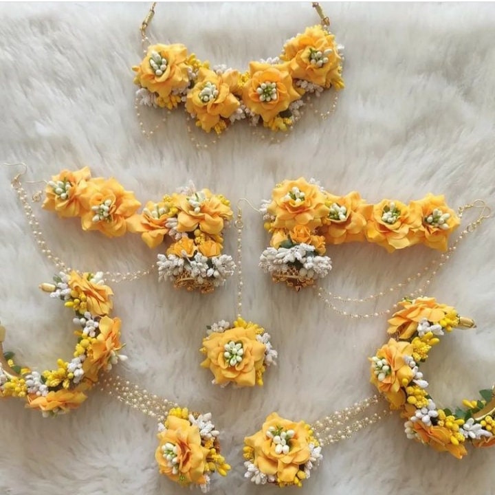 Charming Yellow White Jewelry Set for Brides and Bridesmaid