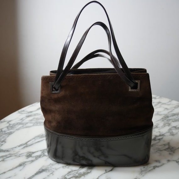 Salvatore Ferragamo Suede Leather Handbag