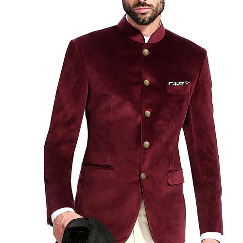 Indian Formal Jacket Style Elegant Jodhpuri Dress Bhandhgala Etsy