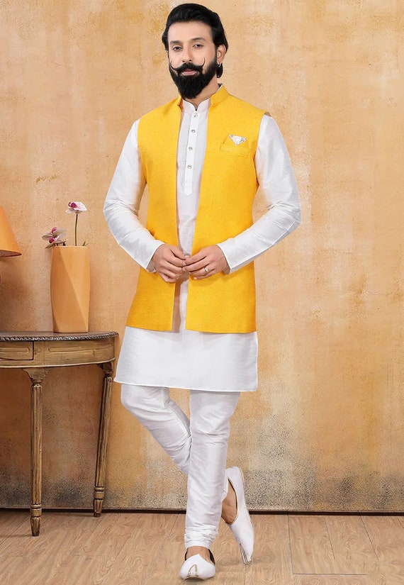 Kurta pajama with long deals coat