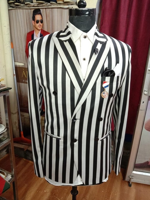 black coat pant suit