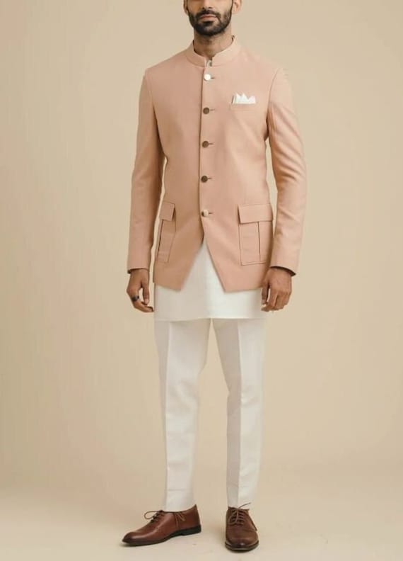 Buy Men Jodhpuri Suits, Pink Wedding Premium Fabric Jodhpuri Suit, Sherwani  for Men Embroidery Work Coat Pant Online in India - Etsy | Groom wear,  Indian wedding wear, Blazer designs