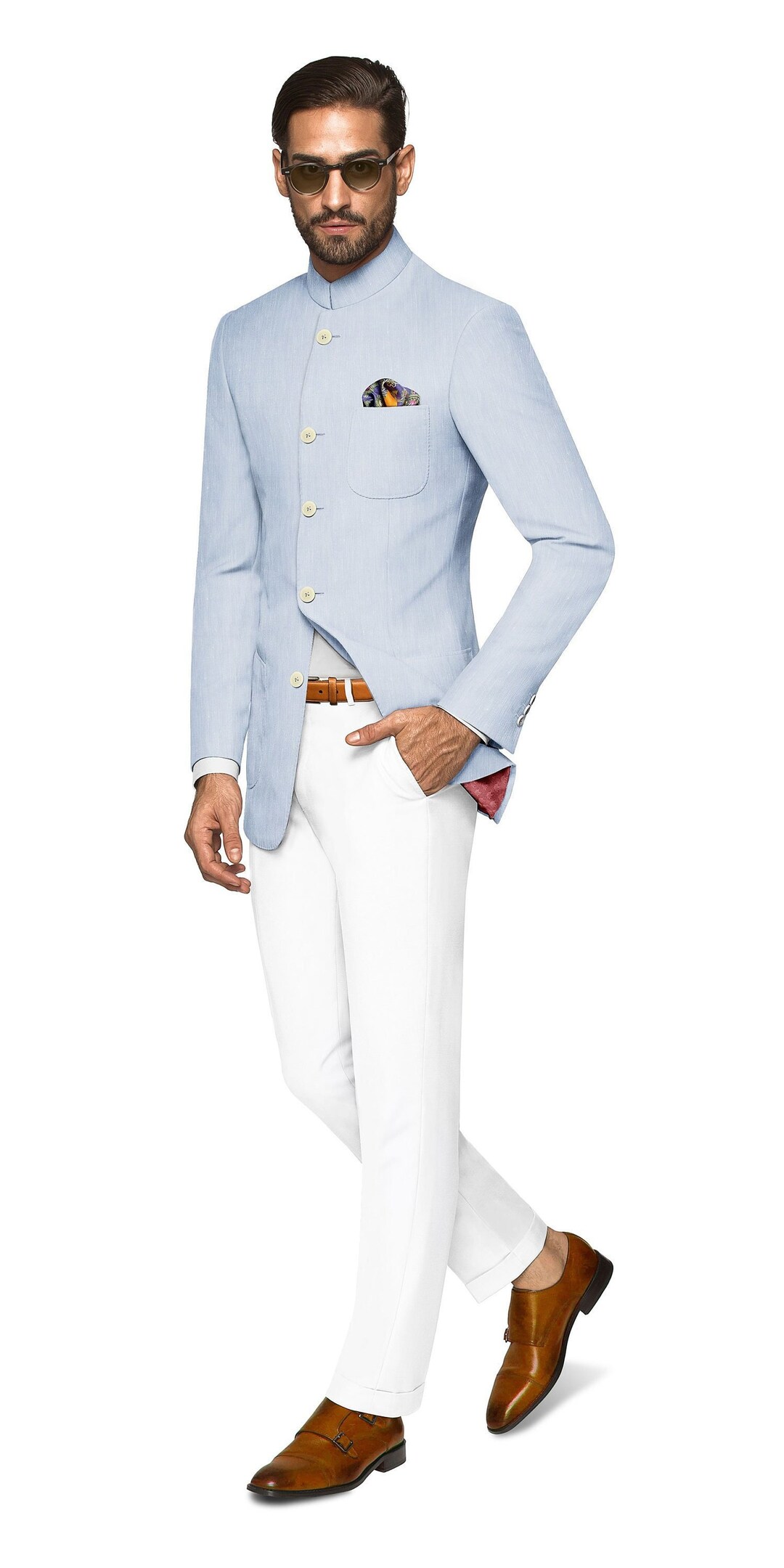 Indian Formal Jacket Style Elegant Jodhpuri Dress Bhandhgala Coat