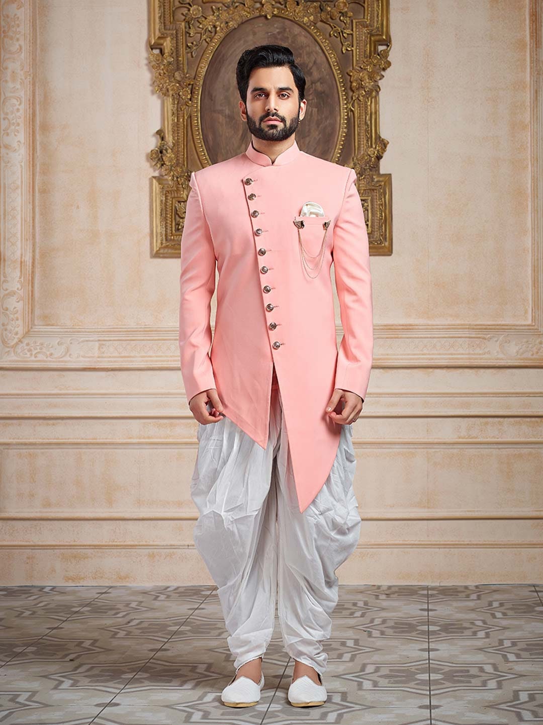 Pink colour dress for clearance boy