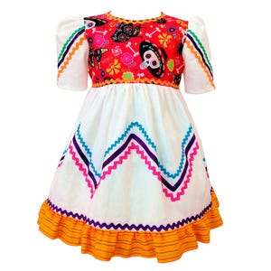 Day of the Dead Mariachi Inspired Girl Dress Toddler Mexican Handmade Traditional Design