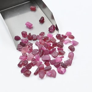10Grams Natural Ruby Rough, Ruby Gemstone, Ruby Raw Chips, Red Ruby Stone, Precious Ruby Rough, Wholesale