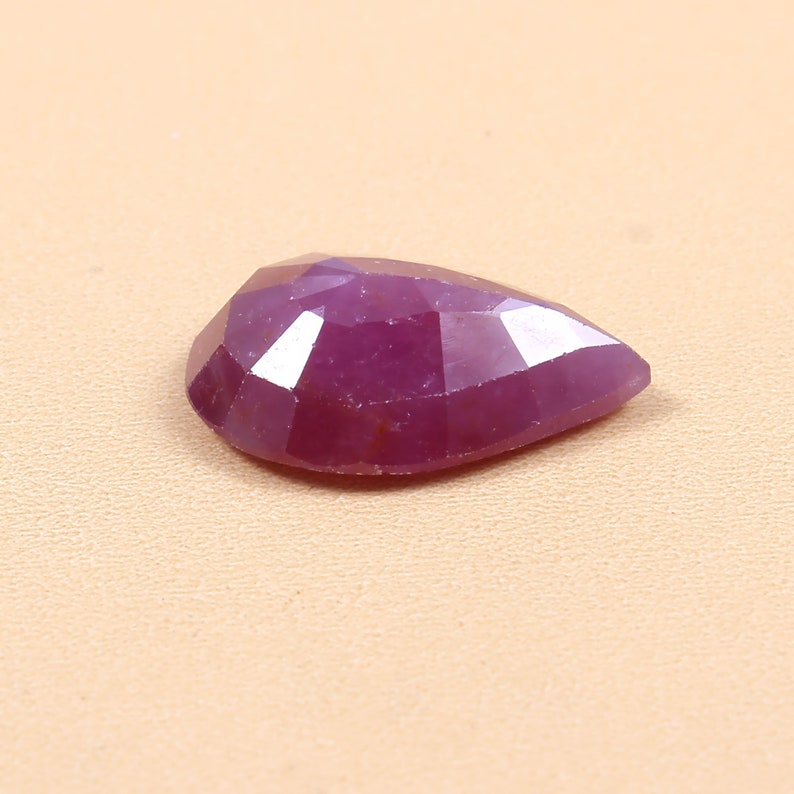 Natural Ruby Pear Shape Loose Gemstone Cuts Ruby Gemstone Cuts 8.5x12 MM 1 Piece Top Quality Ruby Loose Cut Stone