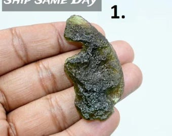 Roher Moldavit-Kristall: Echter tschechischer Stein, Schmuckzubehör