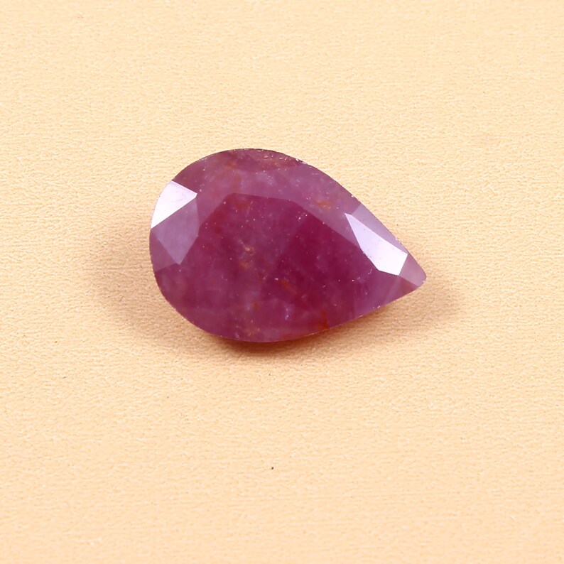 Natural Ruby Pear Shape Loose Gemstone Cuts Ruby Gemstone Cuts 8.5x12 MM 1 Piece Top Quality Ruby Loose Cut Stone