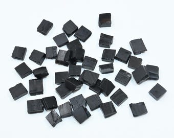 【とも】クリスタルクォーツ　ブラックオニキス　15cm 原石ブラックオニキス - 原石オニキス（0.5インチ - 2.5インチ