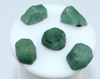 Esmeralda en bruto de 45 quilates, piedra preciosa esmeralda sin tallar para joyería, cristal esmeralda suelto, piedra esmeralda en bruto para envolver alambre, regalo de mayo.