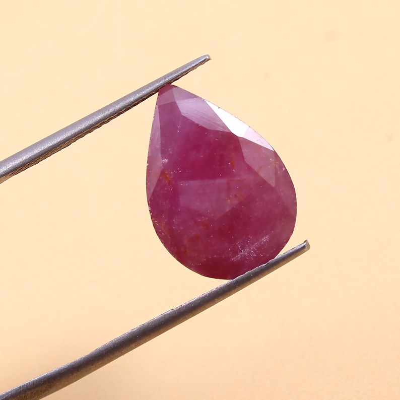 Natural Ruby Pear Shape Loose Gemstone Cuts Ruby Gemstone Cuts 8.5x12 MM 1 Piece Top Quality Ruby Loose Cut Stone
