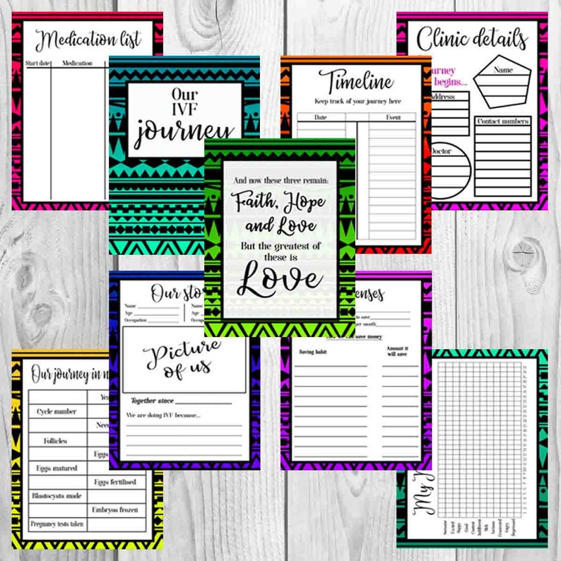 My IVF Journey, IVF Planner Pages, Fertility Journey, Journal ...