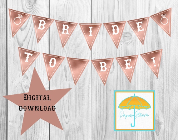Bride To Be Banner Hen Party Decoration Bridal Shower Etsy