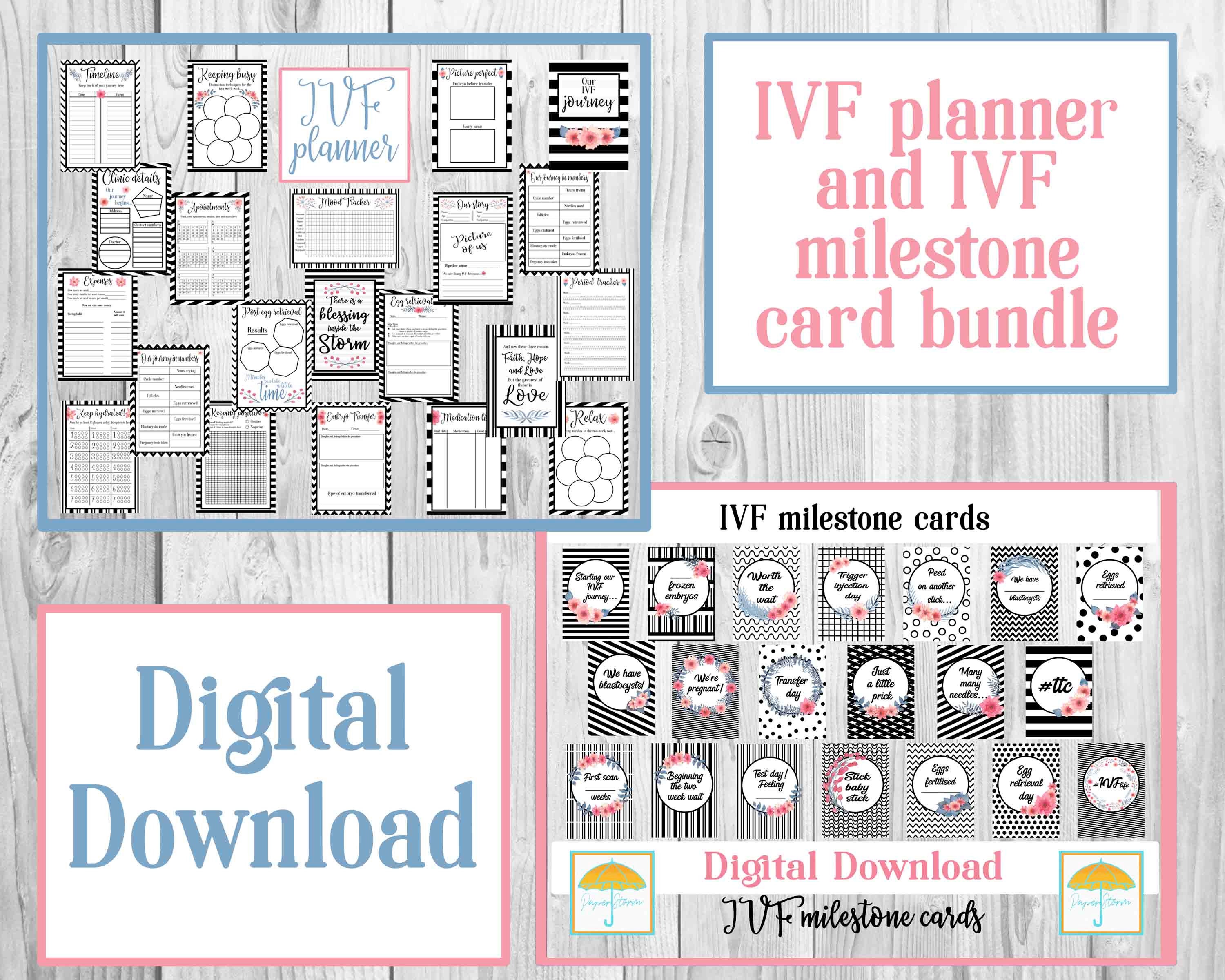 IVF journey pack Paper & Party Supplies Stickers, Labels & Tags Paper ...