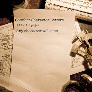 Uma Carta do Seu Personagem de Conforto (digital)