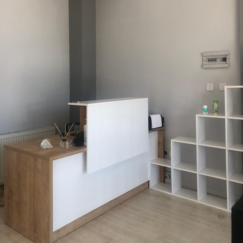 Reception Desk Office Furniture Custom Reception Desk | Etsy