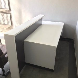 Checkout Counter, Reception Desk, Retail Counter, Shop Counter, Store Counter, Cash Wrap Retail Counter, Reception Desk with Counter image 2