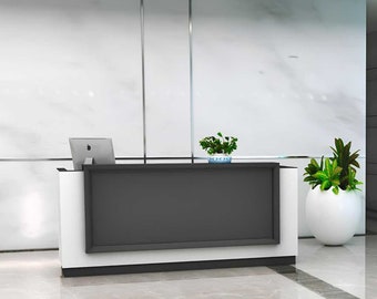 Modern Reception Desk , Retail Counter Cash Wrap Desk, Sales Counter, Front Desk, Front Counter, Schönheitssalon Empfangstheke