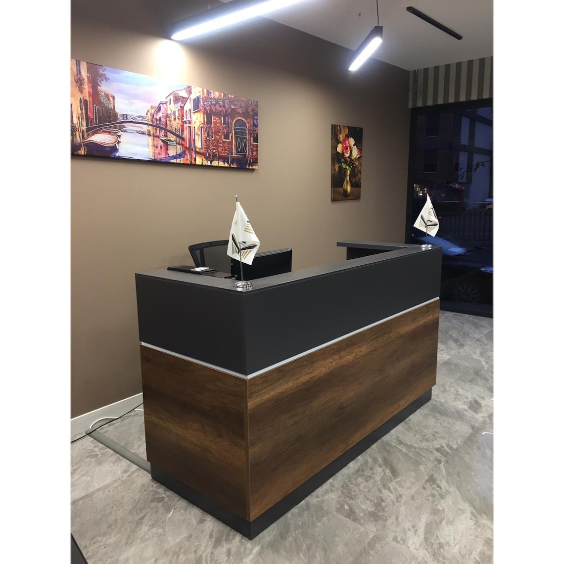 Modern Reception Desk Retail Counter Cash Wrap Desk Sales Etsy