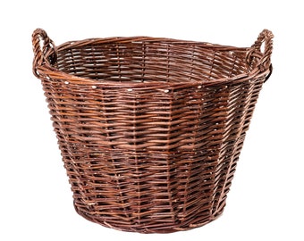 Wicker basket Ø 45cm - Wicker basket for a tree, wood, car, vegetables, fruit, wicker
