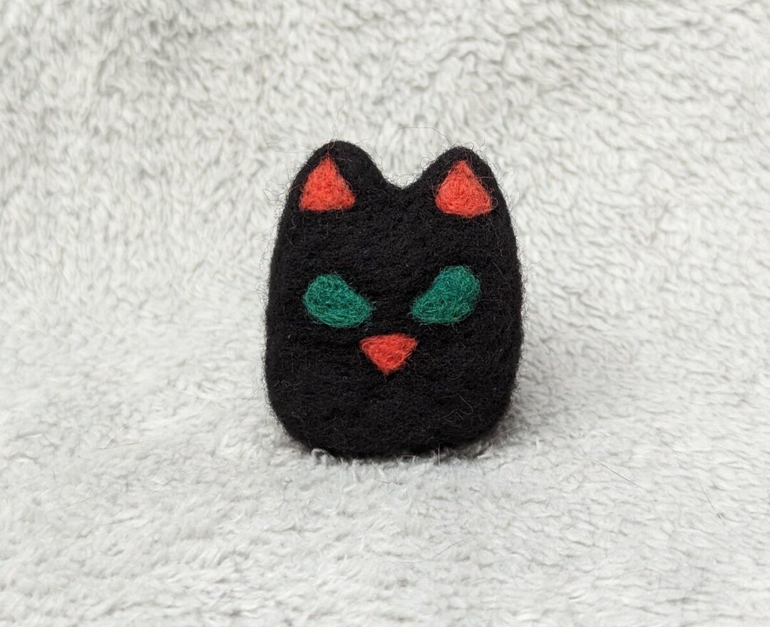 Black Goth/alternative Cat - Black Cat With Green Eyes, a Cat With ...