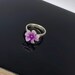 Sterling Silver Floral Ring With Enamel, Handmade Colorful Flower ...