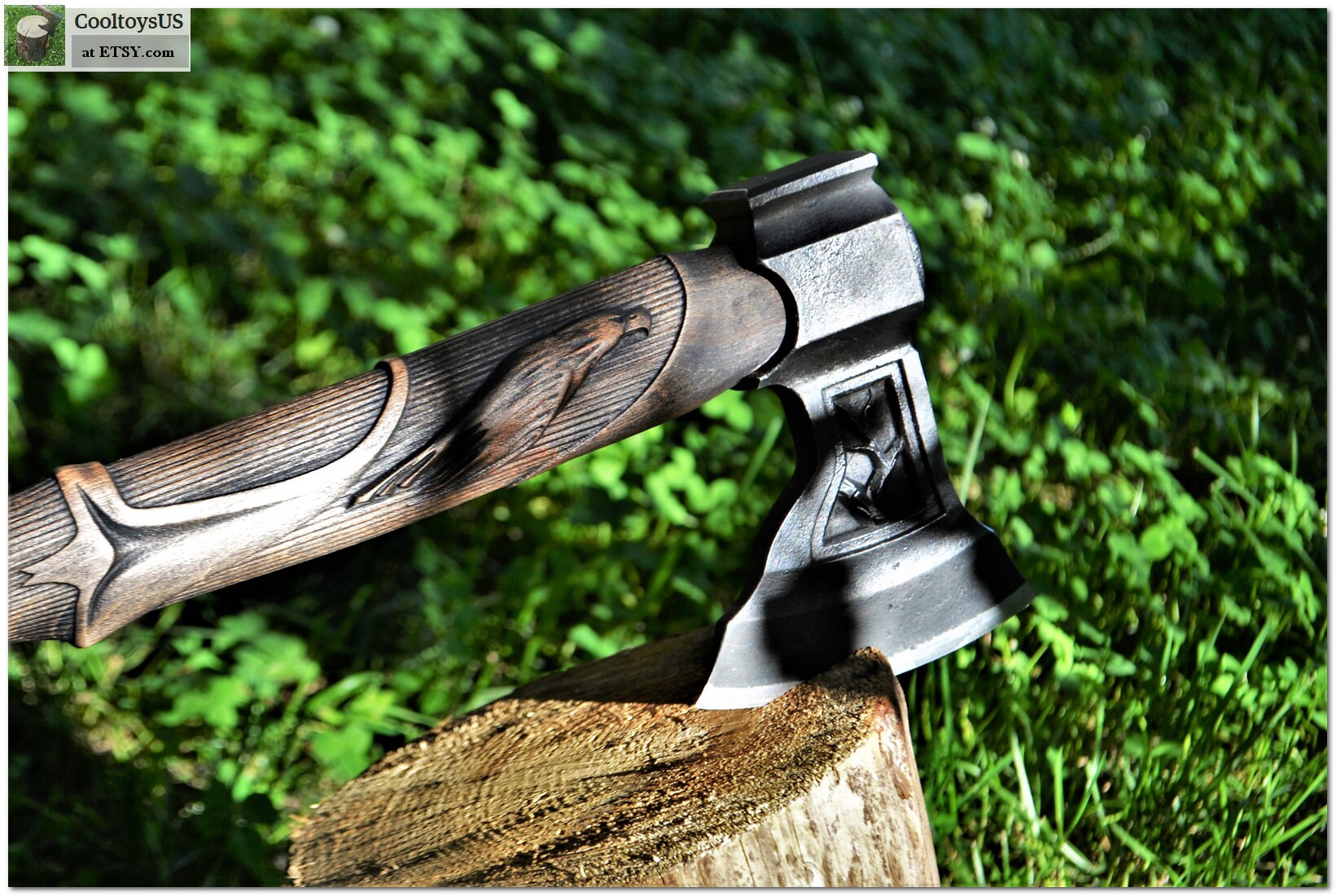 Personificated artistic and collectible throwing axe Etsy