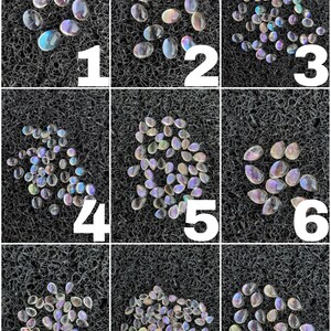 AAA+++1 Set Rainbow Doublet Natural Crystal Cabochon Oval & Pear Shape/Rainbow Doublet Crystal Loose Gemstones For Making Jewellery.