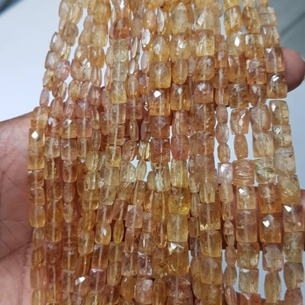 AAA+++1 strand Imperial topaz beads/Imperial topaz faceted  chewing gum/topaz faceted beads/natural imperial topaz faceted chewinggum/18"