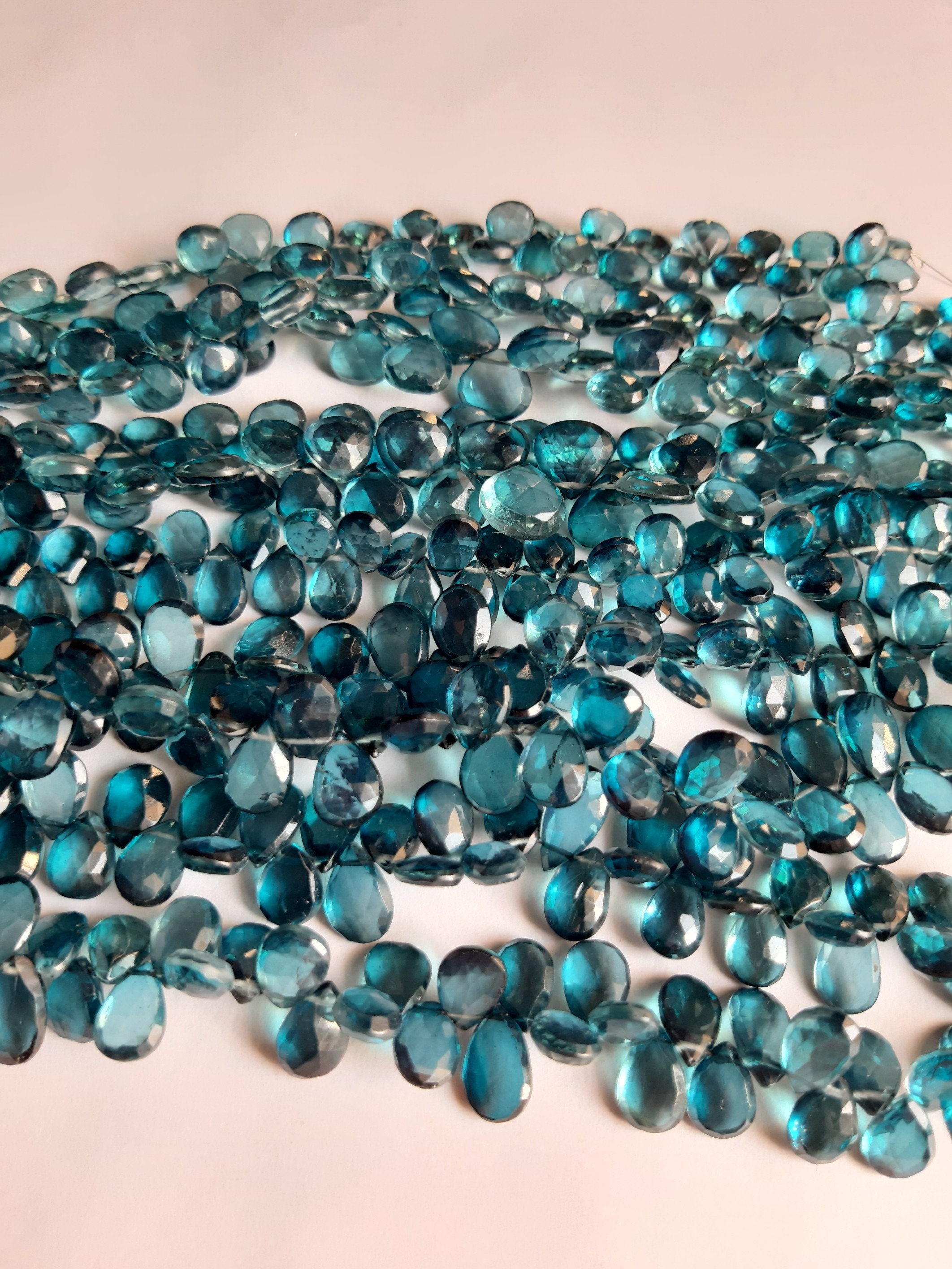 TURQUOISE BROWN TOPAZ Tile Beads-BD5945-STRAND