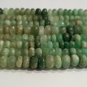A+ 1 Strand emerald berial faceted beads/emerald faceted beads/beryl beads/8.20mm*11.50mm/14&#39;&#39; length