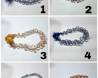 AAA+++1 Strand Natural Crystal Faceted Shape Beads/CVD Coating Crystal Faceted Shape Beads.